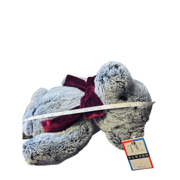 TC Dawson By Fiesta Fogarty Bear Plush Stuffed Animal 1995 Gray - Picture 10 of 10